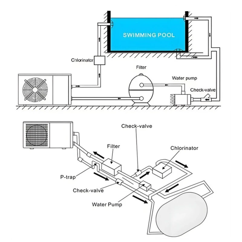 Commercial Heatpumps Spa Heater factory